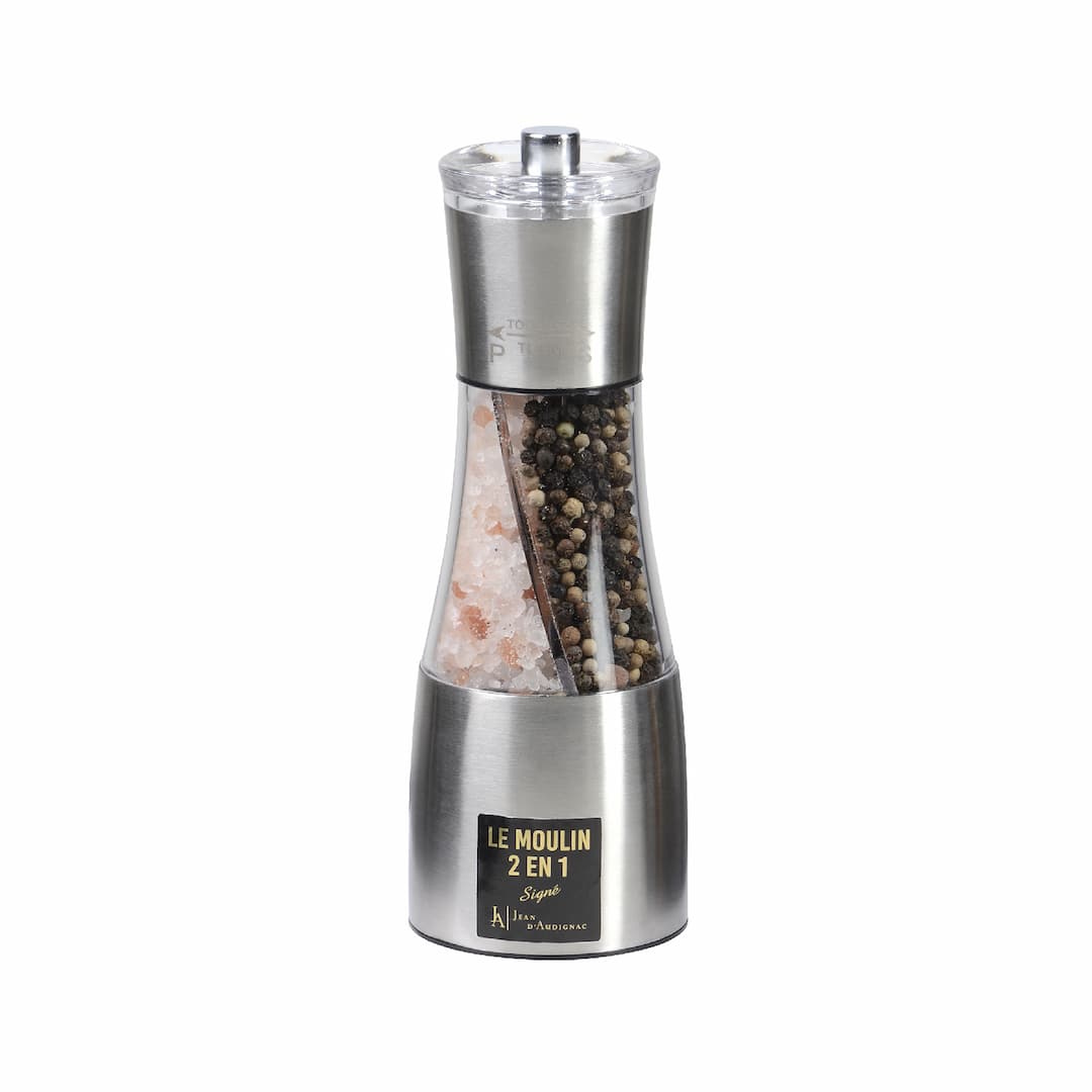 MOULIN 2 EN 1 SEL ROSE HIMALAYA POIVRES JA - 70G+38G